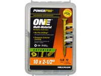 Hillman POWERPRO ONE No. 10  S X 2-1/2 in. L Star Flat Head Multi-Material Screw 1 lb 72 pk