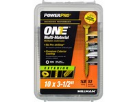 Hillman POWERPRO ONE No. 10  S X 3-1/2 in. L Star Flat Head Multi-Material Screw 1 lb 53 pk