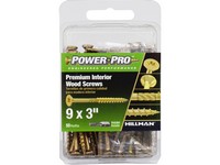Hillman Power Pro No. 9  S X 3 in. L Star Wood Screws 50 pk