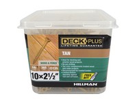 Deck Plus No. 10  S X 2-1/2 in. L Star Flat Head Exterior Deck Screws 5 lb