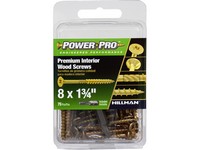 Hillman Power Pro No. 8  S X 1-3/4 in. L Star Wood Screws 75 pk