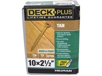 Deck Plus No. 10  S X 2-1/2 in. L Star Flat Head Exterior Deck Screws 1 lb