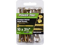 Hillman Power Pro No. 10  S X 3-1/2 in. L Star Wood Screws 25 pk