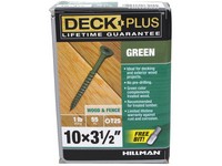 Deck Plus No. 10  S X 3-1/2 in. L Star Flat Head Exterior Deck Screws 1 lb