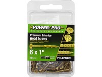 Hillman Power Pro No. 6  S X 1 in. L Star Wood Screws 100 pk