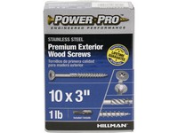 Hillman Power Pro No. 10  S X 3 in. L Star Flat Head Exterior Deck Screws 1 lb