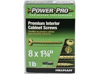 Hillman Power Pro No. 8  S X 1-3/4 in. L Star Cabinet Screws 1