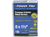 Hillman Power Pro No. 8  S X 1-1/2 in. L Star Exterior Wood Screw 1