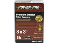 Hillman Power Pro No. 8  S X 3 in. L Star Trim Screws 1  1 pk