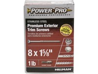 Hillman Power Pro No. 8  S X 1-5/8 in. L Star Trim Screws 1