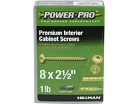 Hillman Power Pro No. 8  S X 2-1/2 in. L Star Cabinet Screws 1