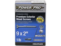 Hillman Power Pro No. 9  S X 2 in. L Star Flat Head Exterior Deck Screws 1 lb