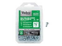 Teks No. 8  S X 1/2 in. L Phillips Pan Head Sheet Metal Screws 300 pk