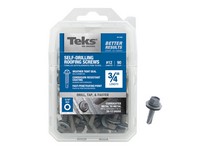 Teks No. 12  S X 3/4 in. L Hex Drive Hex Washer Head Roofing Screws 90 pk