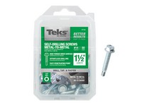 Teks No. 14  S X 1-1/2 in. L Hex Washer Head Sheet Metal Screws 50 pk