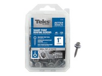 Teks No. 9  S X 1 in. L Hex Drive Hex Washer Head Roofing Screws 120 pk