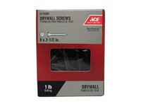 Ace No. 8 wire S X 2-1/2 in. L Phillips Drywall Screws 1 lb 112 pk