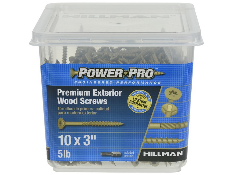 Hillman Power Pro No. 10  S X 3 in. L Star Flat Head Exterior Deck Screws 5 lb