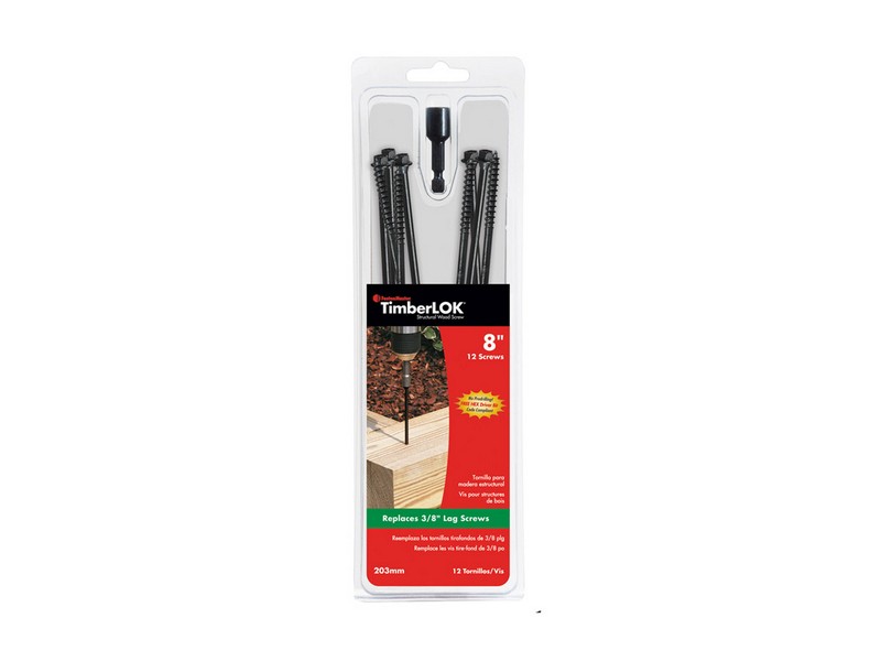FastenMaster TimberLOK No. 10  S X 8 in. L Hex Epoxy Wood Screws 12 pk