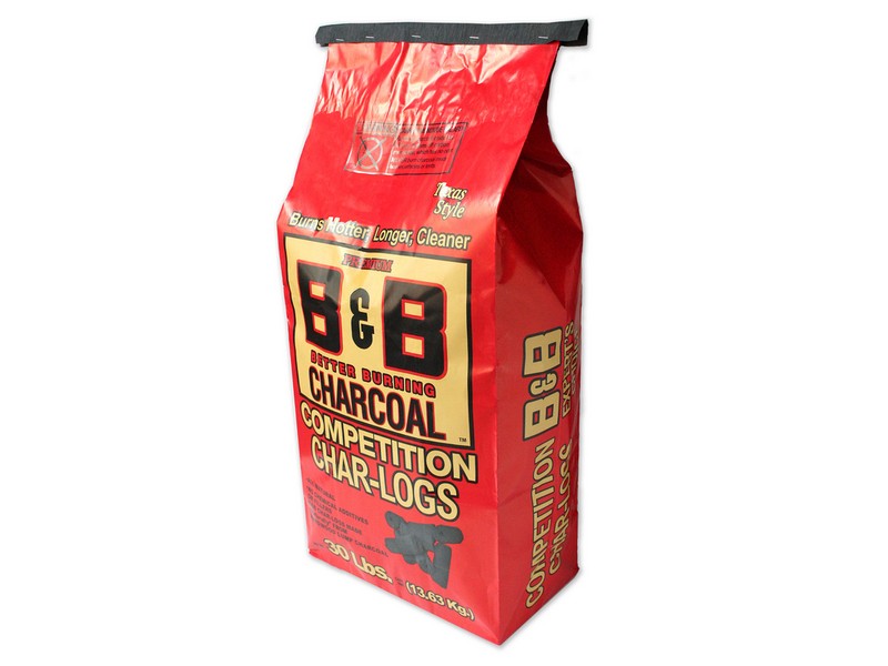 B&B Charcoal All Natural Hardwood Char-Logs 30 lb