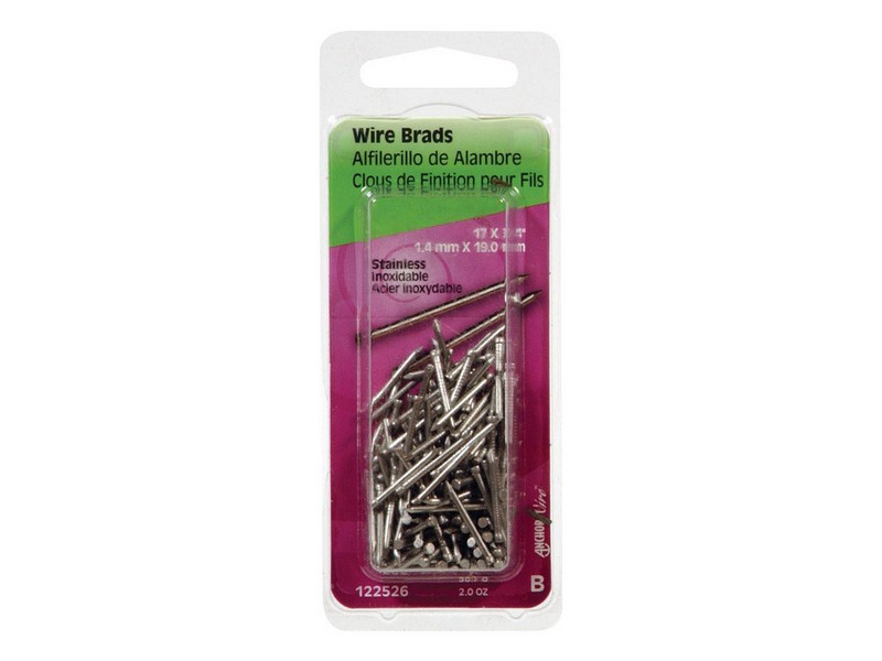 Hillman 17 Ga. G X 3/4 in. L Stainless Steel Brad Nails 1 pk 2 oz