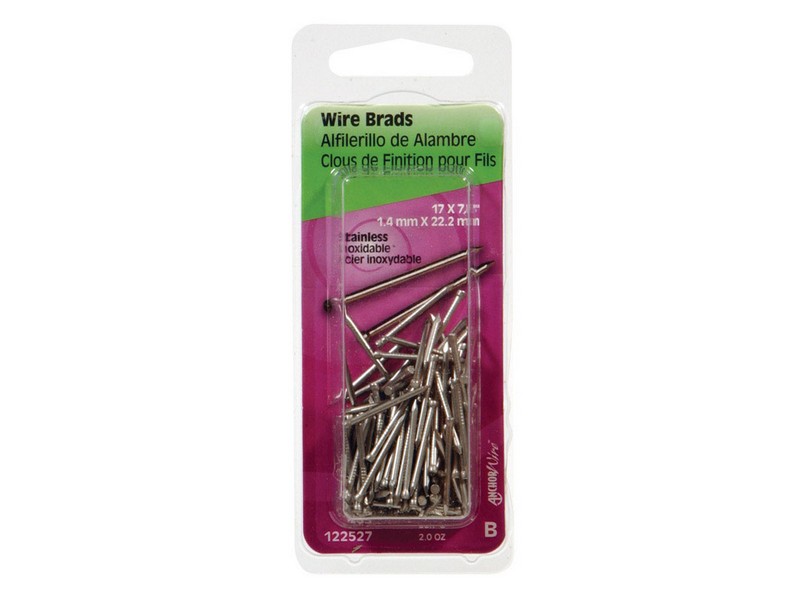 Hillman 17 Ga. G X 7/8 in. L Stainless Steel Brad Nails 1 pk 2 oz