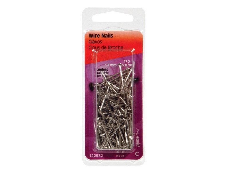 Hillman 17 Ga. G X 1 in. L Stainless Steel Wire Nails 1 pk 2 oz