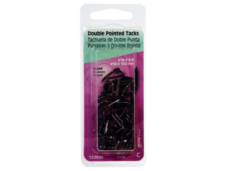 Hillman No. 14  S X 5/8 in. L Blue Steel Double Point Tacks 1.5 pk