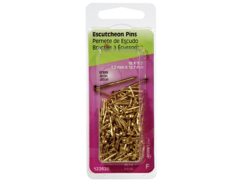 Hillman 16 Ga. G X 5/8 in. L Brass Escutcheon Pins 1 pk 2 oz