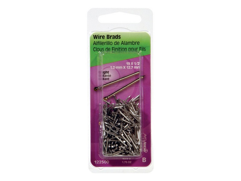 Hillman 19 Ga. G X 1/2 in. L Bright Steel Brad Nails 1 pk 1.75 oz