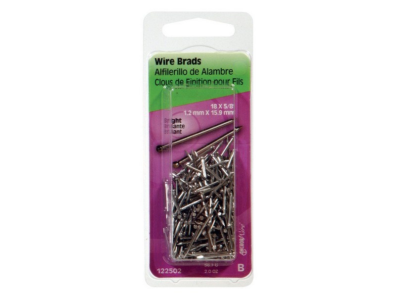 Hillman 18 Ga. G X 5/8 in. L Bright Steel Brad Nails 1 pk 2 oz