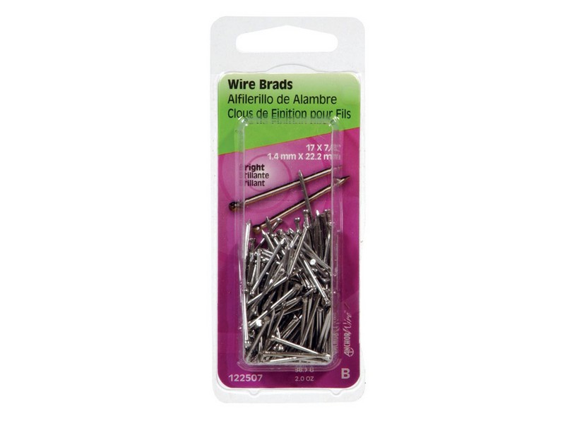 Hillman 17 Ga. G X 7/8 in. L Bright Steel Brad Nails 1 pk 2 oz