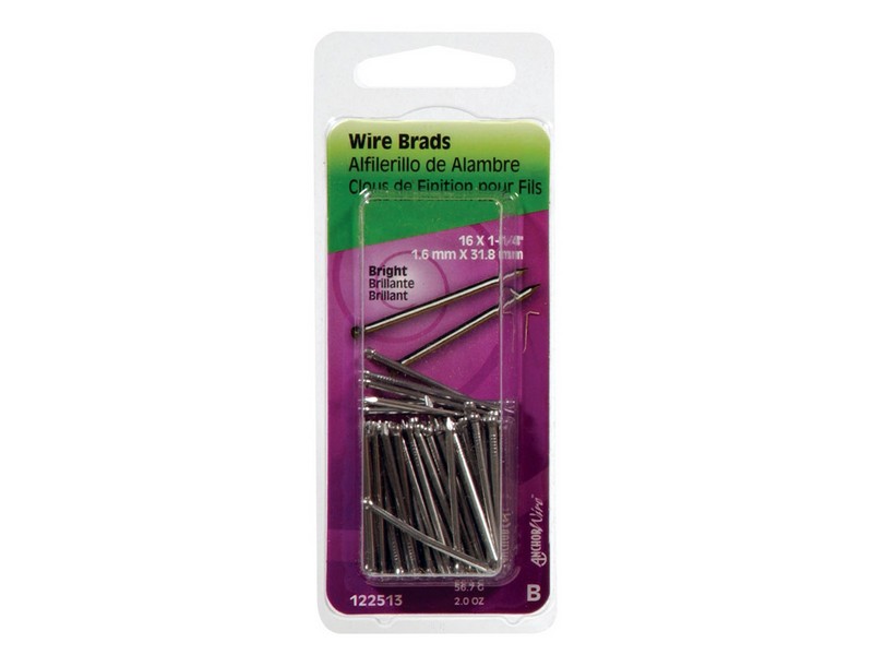 Hillman 16 Ga. G X 1-1/4 in. L Bright Steel Brad Nails 1 pk 2 oz