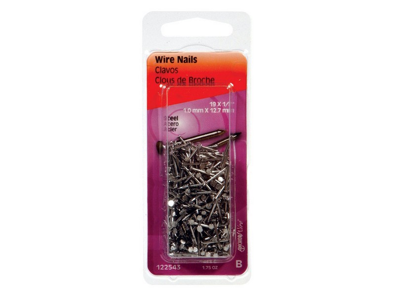 Hillman 19 Ga. G X 1/2 in. L Bright Steel Wire Nails 1 pk 1.75 oz