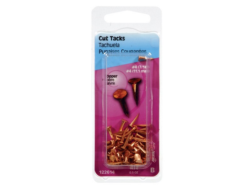 Hillman No. 4  S X 7/16 in. L Copper Cut Tacks 0.5 pk