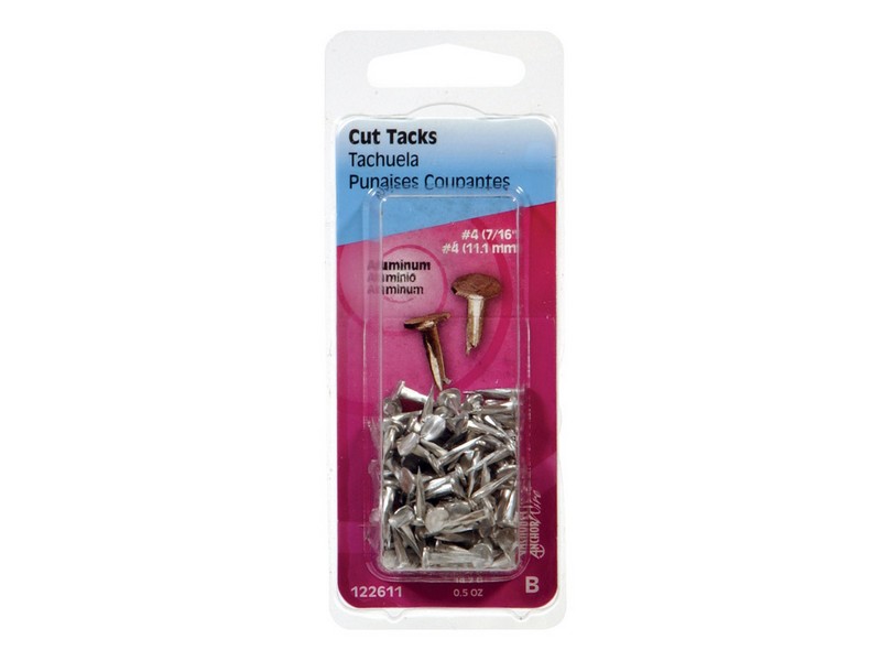 Hillman No. 4  S X 7/16 in. L Silver Aluminum Cut Tacks 0.5 pk