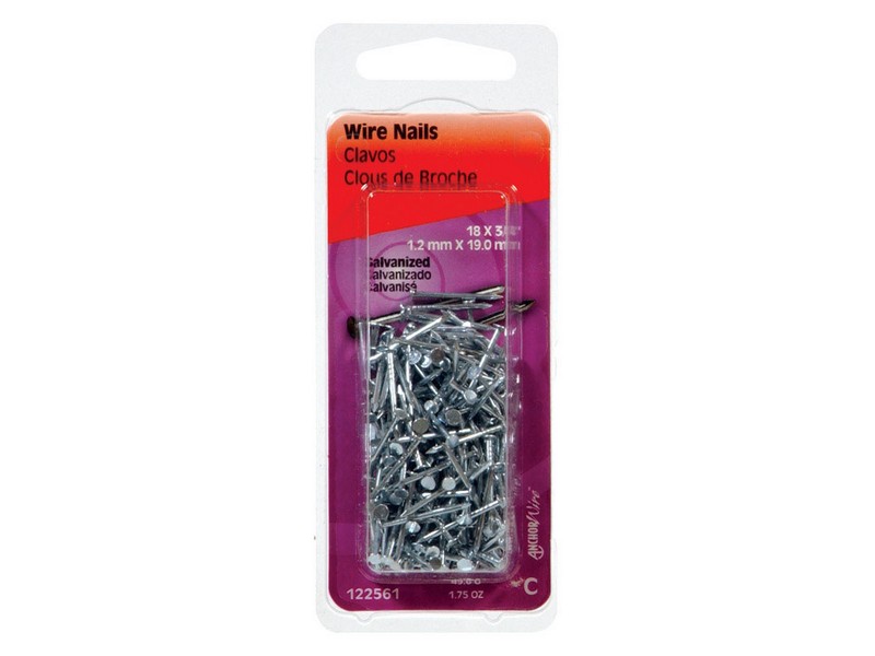 Hillman 3/4 in. Wire Galvanized Steel Nail Flat Head