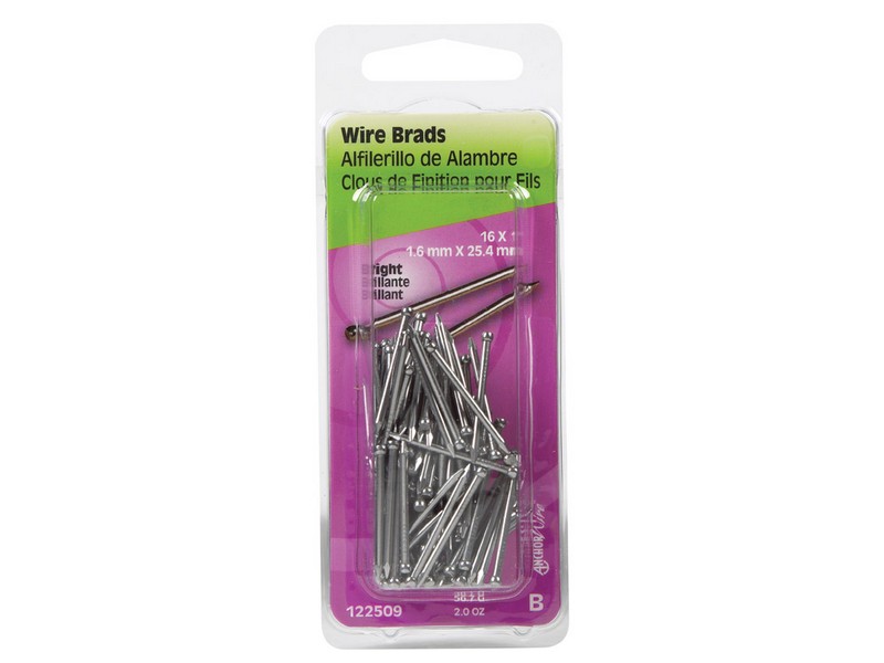 Hillman 16 Ga. G X 1 in. L Bright Steel Brad Nails 1 pk 2 oz