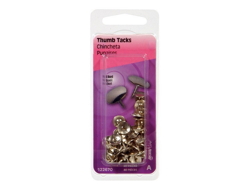 Hillman Push Pins 40 pk