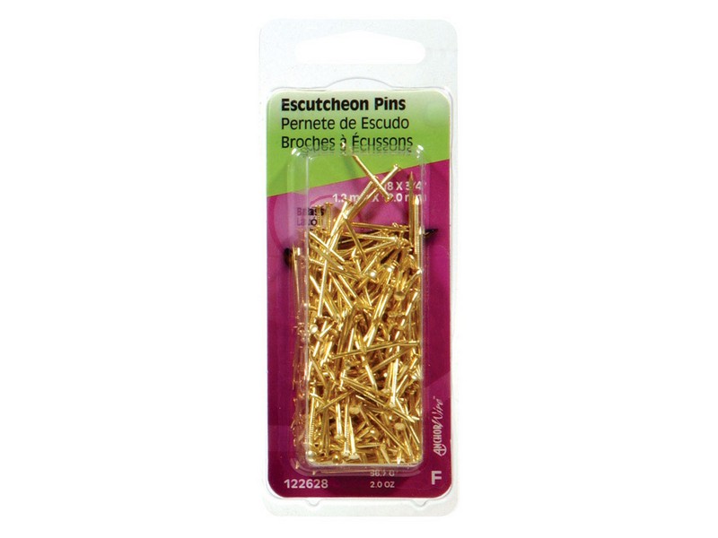 Hillman 18 Ga. G X 3/4 in. L Brass Escutcheon Pins 1 pk 2 oz