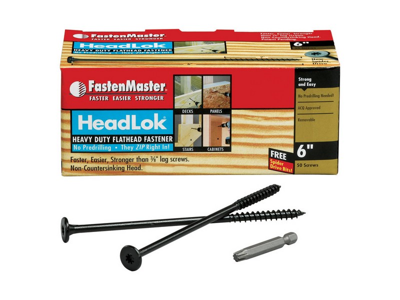 FastenMaster HeadLok 6 in. L Spider Flat Head Deck Screws 50 pk