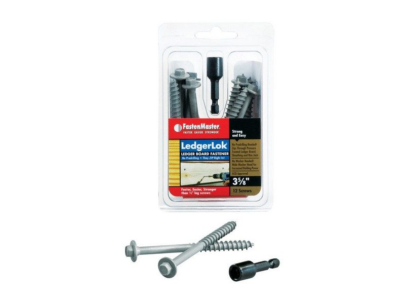 FastenMaster LedgerLok 3-5/8 in. L Hex Epoxy Wood Screws 12 pk