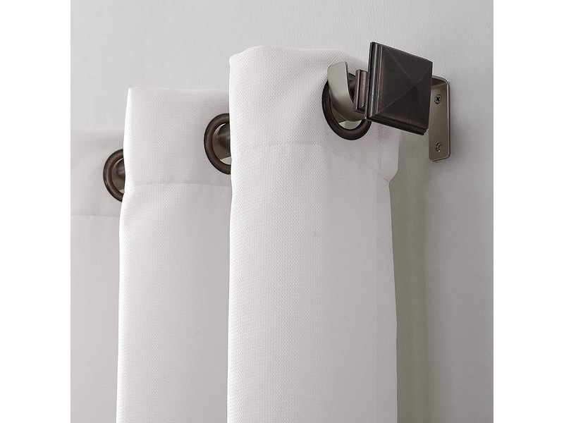 No918 Webster White Curtains 80 in. W