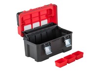 Craftsman 13 in. W x 9.75 in. H Wide Mouth Tool Bag 6 Pocket Black/Red