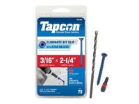 Tapcon 2-1/4 in. L Star Flat Head Concrete Screws 75 pk