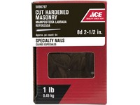 Ace 8D 2-1/2 in. Masonry Bright Steel Nail Flat Head 1 lb