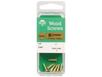 Hillman No. 10  S X 3/4 in. L Phillips Wood Screws 3 pk