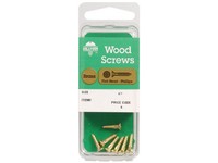 Hillman No. 10  S X 1-1/4 in. L Phillips Wood Screws 3 pk