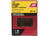 Ace 6D 2 in. Finishing Black Coating Steel Nail Brad Head 1 lb