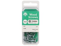 Hillman No. 10  S X 3/4 in. L Phillips Zinc-Plated Wood Screws 15 pk